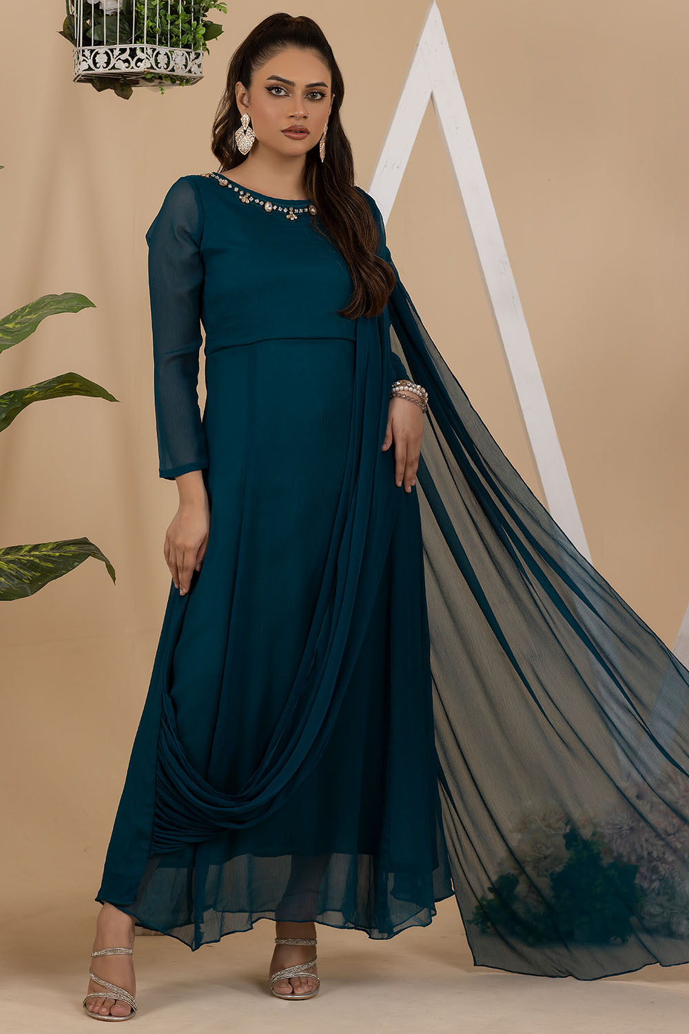Crinkle Chiffon Maxi-2652 Crinkle Chiffon Maxi-2652
