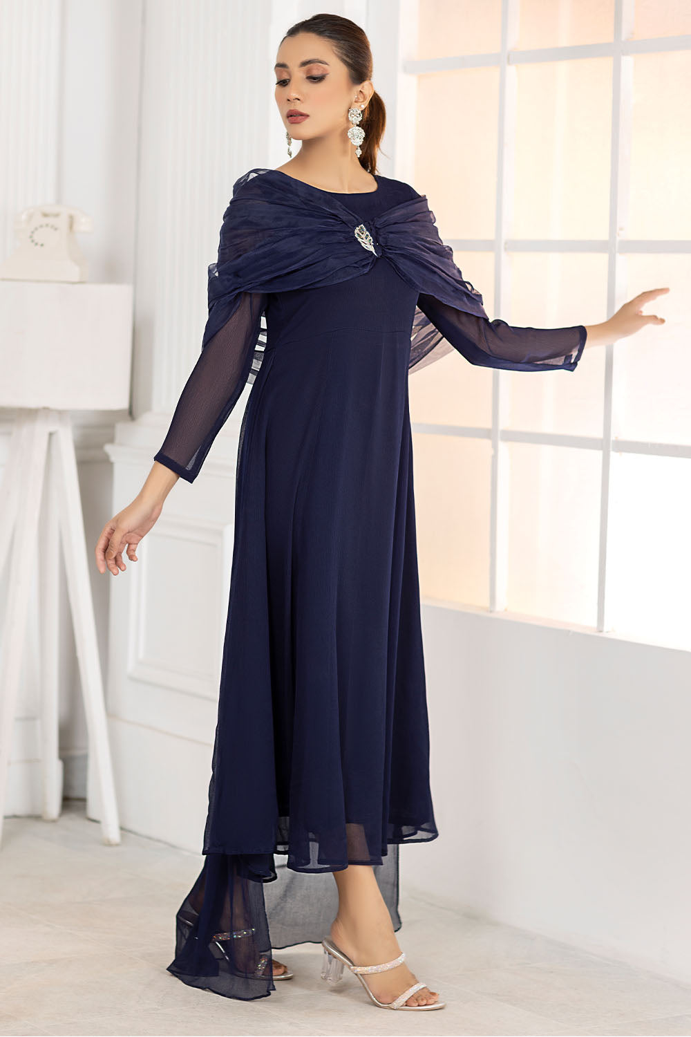 Navy Blue Maxi-2561 Navy Blue Maxi-2561