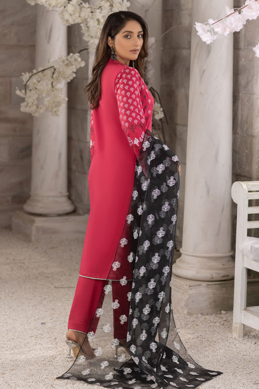 Mirror Embroidered Cotton Lawn Suit-2608