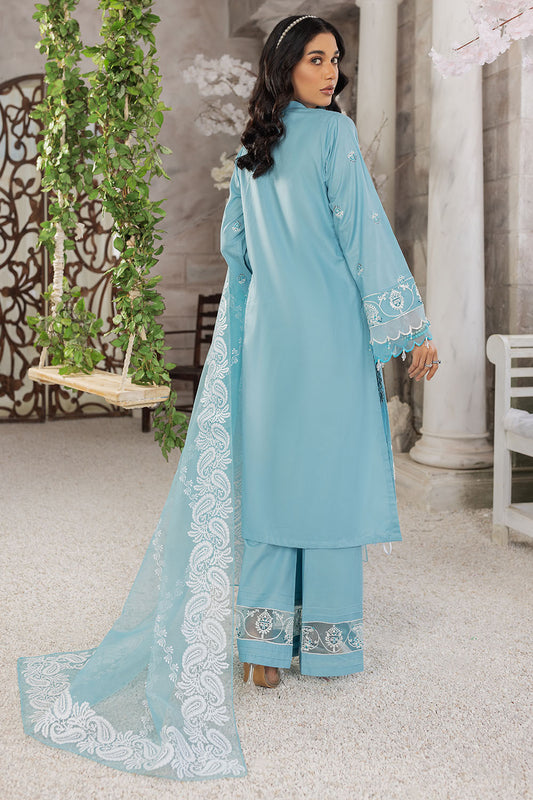 Embroidered Cotton Lawn Suit - 2618