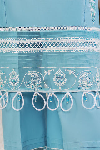 Embroidered Cotton Lawn Suit - 2618