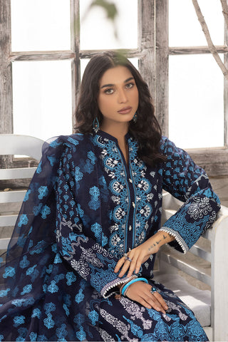 Mirror Embroidered Cotton Lawn Suit-2624