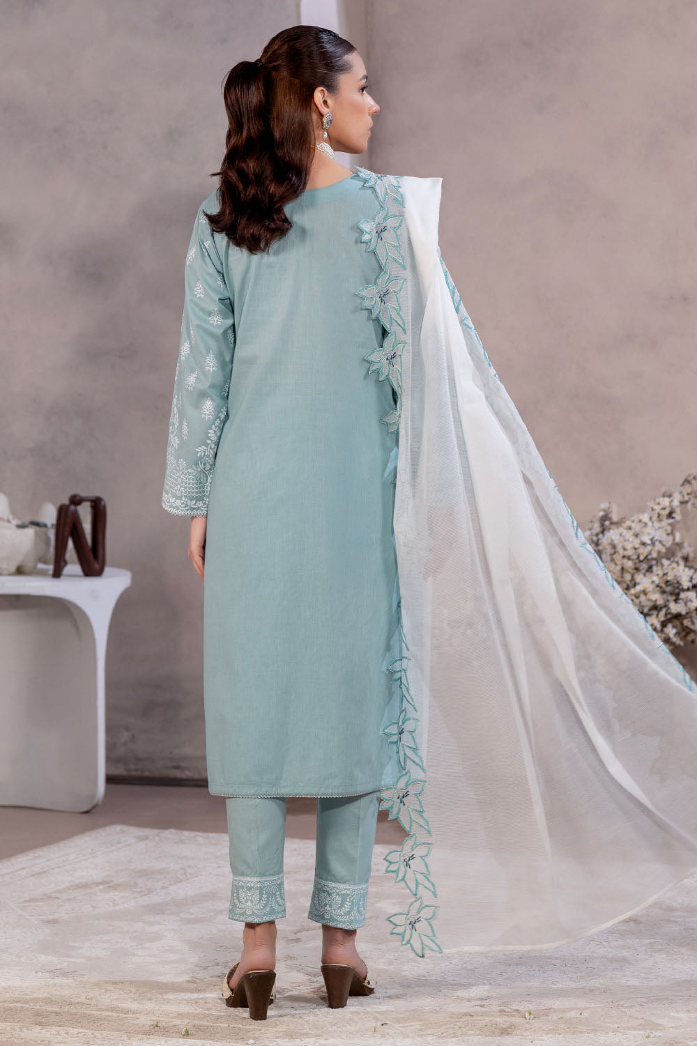 Embroidered Lawn Suit-2745