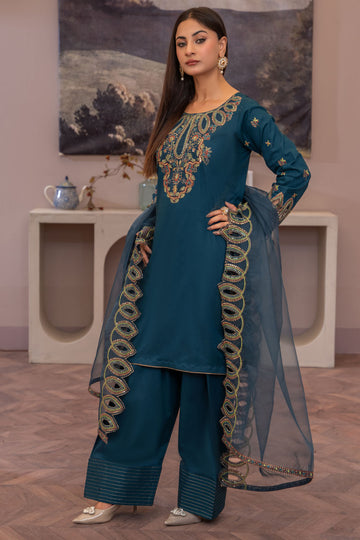 Embroidered Shalwar Suit - 7066