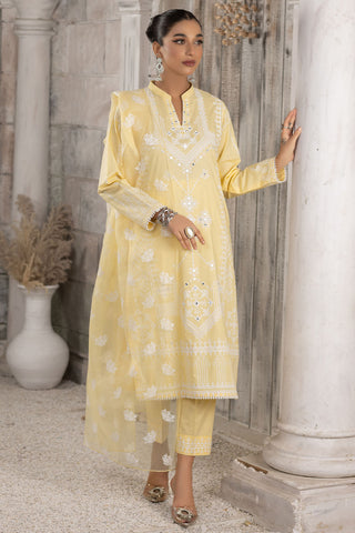Mirror Embroidered Cotton Lawn Suit-2617