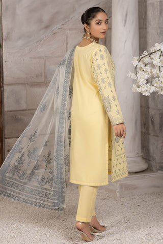 Mirror Embroidered Cotton Lawn Suit-2619