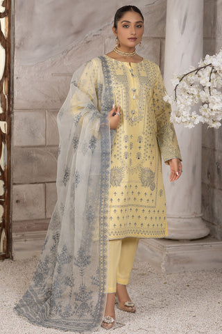 Mirror Embroidered Cotton Lawn Suit-2619
