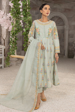 Embroidered Cotton Lawn Frock Suit -2602