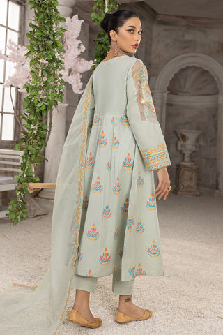 Embroidered Cotton Lawn Frock Suit -2602