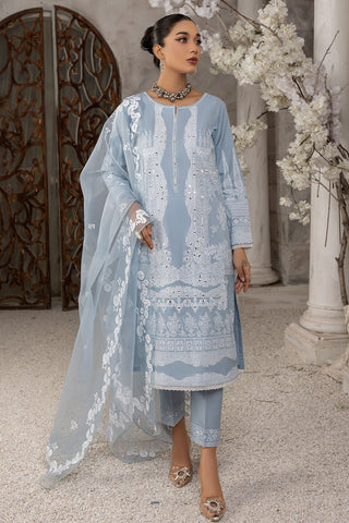 Mirror Embroidered Cotton Lawn Suit-2620