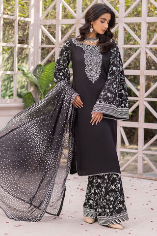 Embroidered Cotton Lawn Suit-7001