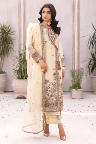 Embroidered Organza Suit 3PC -2682