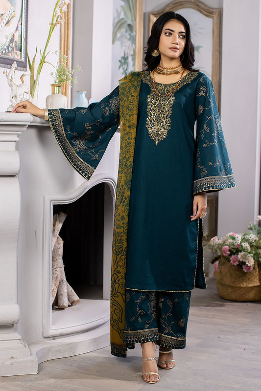 Embroidered Lawn Suit-7020