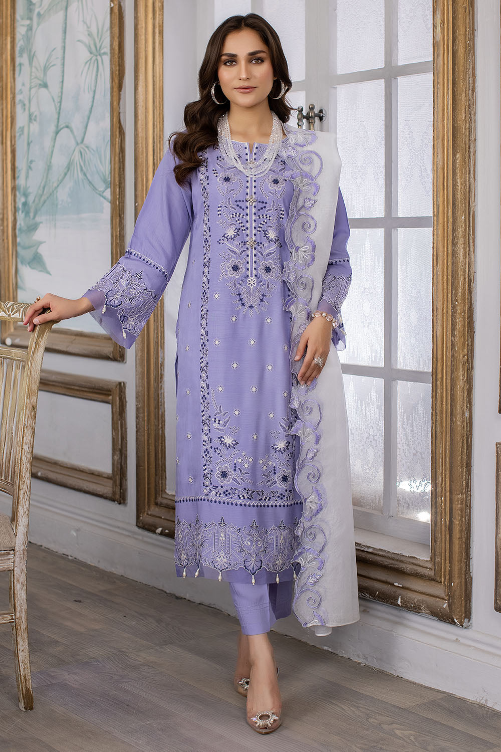 Embroidered Lawn Suit -2707