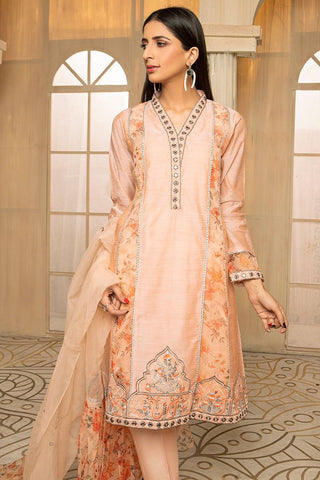 Embroidered Paper Cotton Suit - Madame