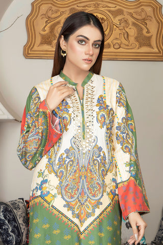 Embroidered Dhanak Digital 2pc-2438