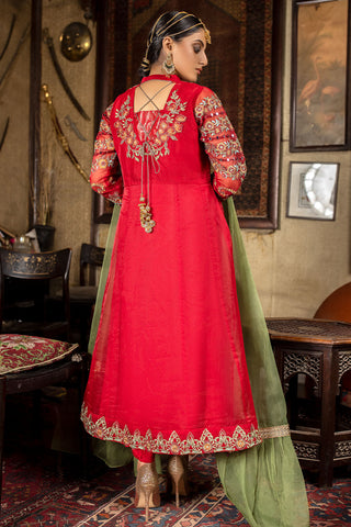 Embrodered Organza Suit-2502