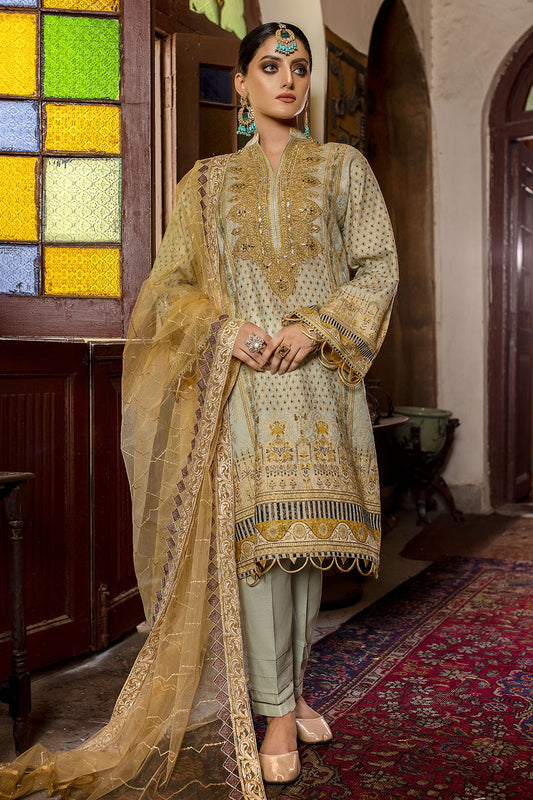 Embroidered Jacquard Suit -2511