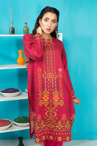Embroidered Dhanak Suit-2439