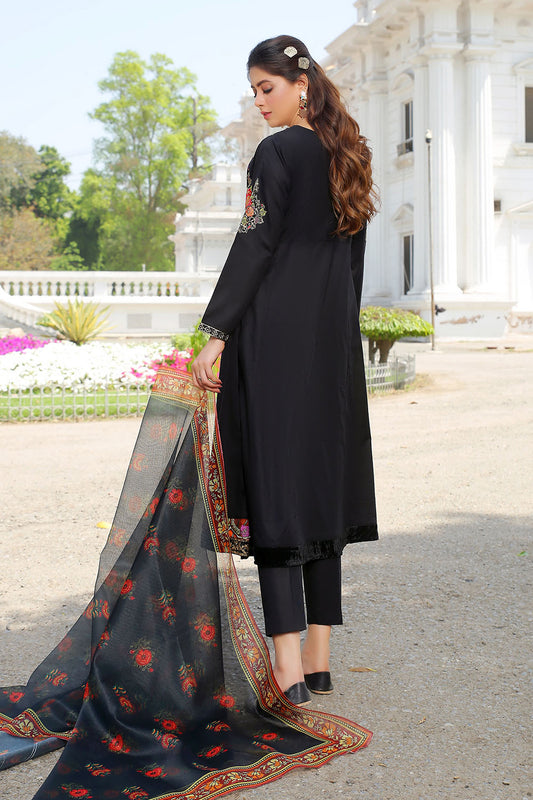 Embroidered Cotton Lawn Suit-2488