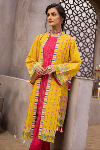 Notika Khadder Printed Gown 2 Pc- 2558