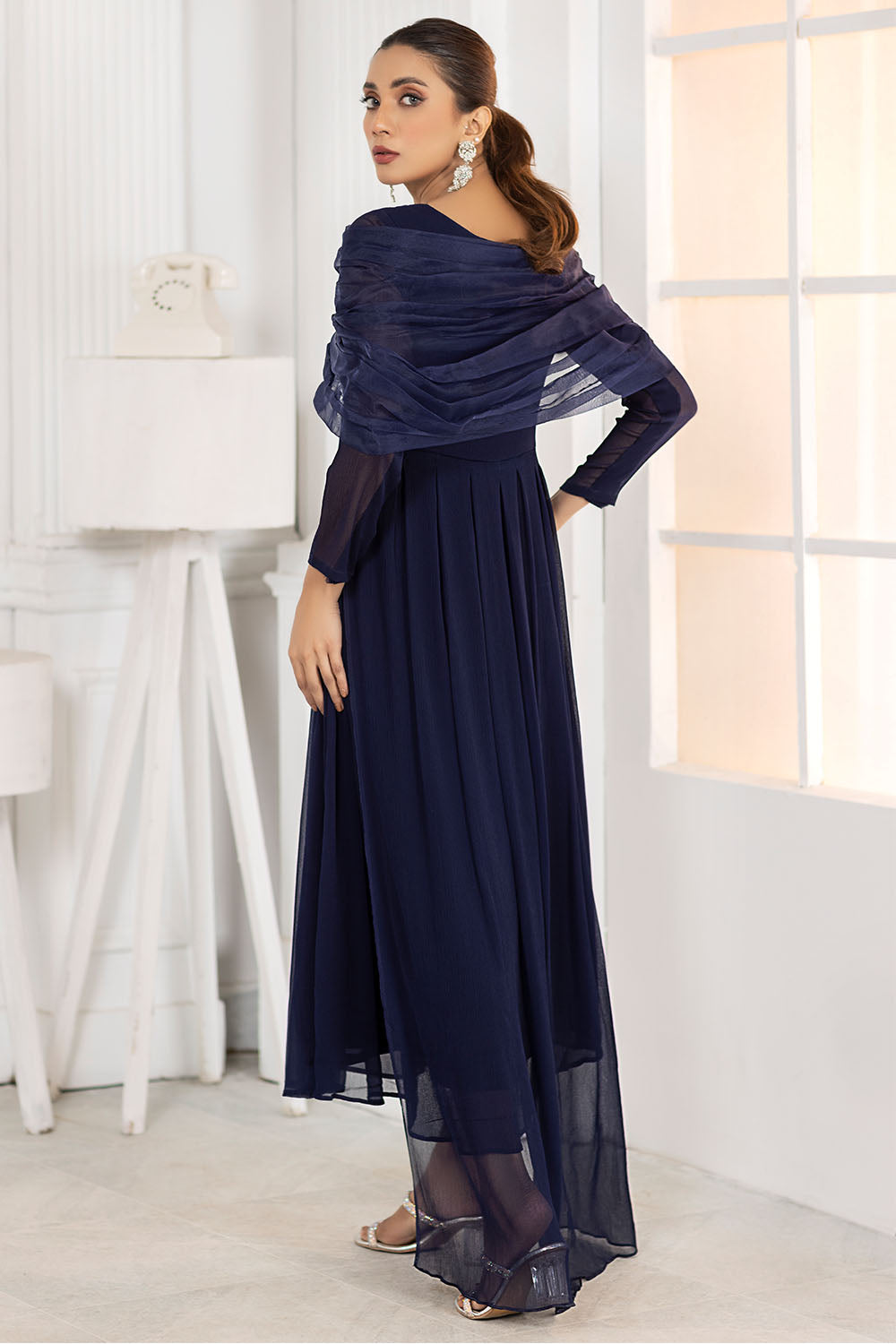 Navy Blue Maxi-2561