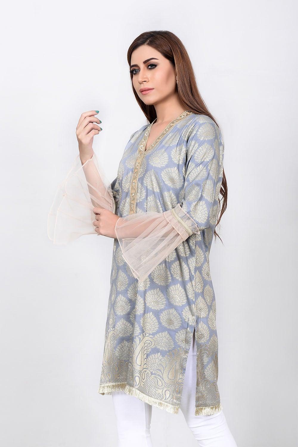 Embroidered Jacquard Shirt - Madame